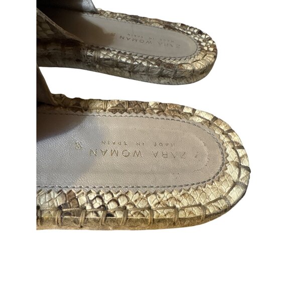 Snake-Print Tassel Slip-On Loafers By Zara Woman Size 7.5 - Picture 2 of 9